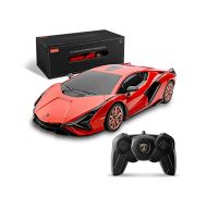 BEZGAR Remote Control Cars - 1:24 Scale Officially Licensed RC Series Lambo Sian FKP 37 , Electric Sport Racing Hobby Toy Car Model Vehicle for Boys and Girls Teens and Adults Gift