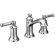 Moen T6805 Dartmoor Two-Handle Low Arc Bathroom Faucet without Valve, Chrome