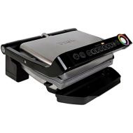 T-fal GC704 OptiGrill Stainless Steel Indoor Electric Grill with Removable and Dishwasher Safe plates,1800-watt, Silver