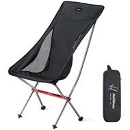 Naturehike Ultralight Portable Folding High Back Camping Chair Heavy Duty 330lbs Capacity,Make Back Fully Relaxed,Compact for Outdoor Camp,Fishing,Picnic,Lightweight Backpacking,Tr캠핑 의자