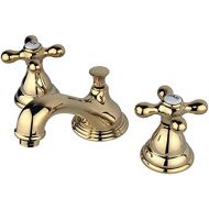 Nuvo ES5562AX Elements of Design Royale 2-Handle 8 to 16 Widespread Lavatory Faucet with Brass Pop-Up, 4-3/4, Polished Brass