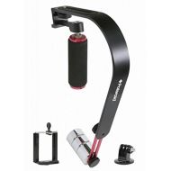 Polaroid Steady Video Action Stabilizer System For GoPro, Smartphones, Small SLRs, Cameras & Camcorders - Includes Tripod, GoPro, Smartphone Mounts