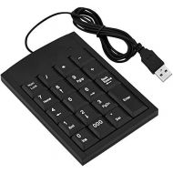 [아마존베스트]Yoidesu USB 23 Keys Numeric Mini Keyboard for Laptop Black