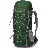 MOUNTAINTOP 70L/75L Internal Frame Hiking Backpack for Men Women with Rain Cover