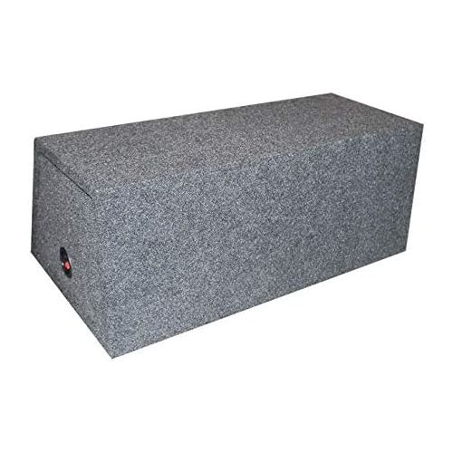  American Sound Connection Kicker Bundle Compatible with Universal Vehicle 43C124 Dual 12 Loaded Sub Box Enclosure