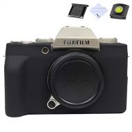Yisau Camera Case for Fujifilm X-T200 Fuji XT200 Mirrorless Camera Anti-Scratch Slim Fit Soft Fujifilm Camera Silicone Rubber Case Protective Cover (Black)