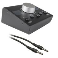Mackie Big Knob Passive Studio Monitor Controller with 1/4 Male Phone to 1/4 Male Phone TRS Cable -5