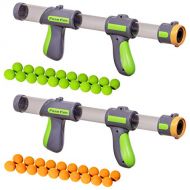 GoSports Official Foam Fire Blasters - 2 Pack Toy Blasters & Replacement Bullet Balls ? Fun for Accuracy Games and GoSports Foam Fire Shooting Games