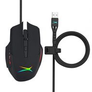 Premier Accessory Group Altec Lansing Ergonomic RGB Wired Gaming Mouse for PC Windows XP/Vista/7/8/10 and Mac OS (GM100)