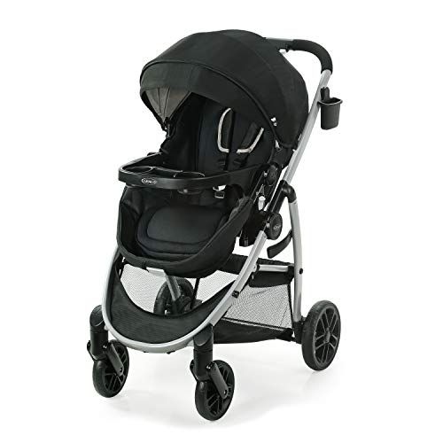 그라코 Graco Modes Pramette Stroller, Baby Stroller with True Bassinet Mode, Reversible Seat, One Hand Fold, Extra Storage, Child Tray, Pierce