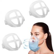 [아마존베스트]YUESUO 3D Bracket for Comfortable Breathing, Breathing Cup Face Bracket Soft Support Frame|Frame Protector, Create More Breathing Space|Washable|Reusable|Translucent,3Pcs