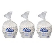 3 X Kalita: Wave Series Wave Filter 185 (2-4 Persons) White. 300 Pieces (Japan Import)