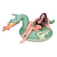 GoFloats Dragon Party Tube Inflatable Rafts - Choose From Fire Dragon and Ice Dragon, Pool Floats for Adults and Kids