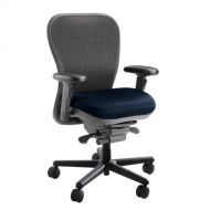 Nightingale Chairs Mesh Back CXO Heavy Duty Big and Tall Office Chair Fabric: Mystic black, Headrest: Not Included