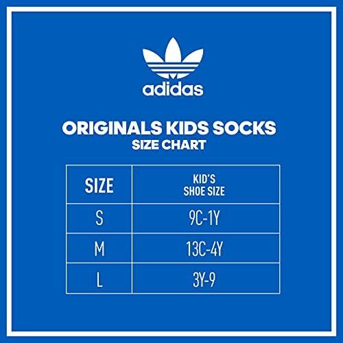 아디다스 Adidas Kids-Boys/Girls Trefoil Crew Sock (6-Pair)