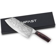 [아마존베스트]KNIFAST Cleaver Knife 7.5 Inch Pakkawood Handle - German Steel Chinese Chef Knife Vegetable Meat Cleaver Knife Gift Box Included