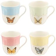 Lenox 773903 Butterfly Meadow 4 Piece Mug Set, Multicolor, 1.85 LB