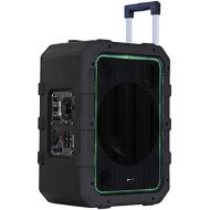 Gemini Sound MPA-2400 20, 240W Watts Wireless Portable Rechargeable Weatherproof Bluetooth Trolley Tailgate Speaker with LED Party Lights, 6 DSP Modes, Microphone/Guitar Inputs, FM