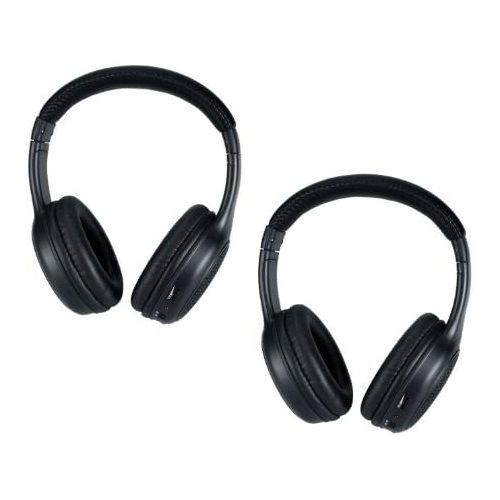  [아마존베스트]AudioVideo2go Wireless Headphones Compatible with QX DVD Player System - 2 Programmed IR Headsets
