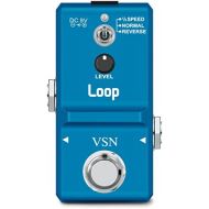 VSN Looper Pedal Electric Guitar Effect Looping Record for 10 Minutes and Mini Size Loops 3 Mode TF Card Transmission Port