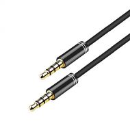 [아마존베스트]ARCHEER Aux cable (1.5 m), 3.5 mm audio stereo jack cable, 4 pin stereo audio cable (copper sleeve/hi-fi sound) suitable for smartphones, tablets, MP3 players, PC, home/car stereos, car et