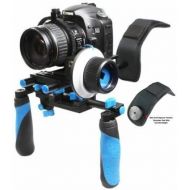 Morros DSLR Rig Shoulder mount Rig Stabilizer and Follow Focus With Gear Ring Belt for DSLR cameras and Camcorders