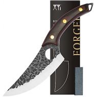 XYJ FULL TANG 6 Inch Outdoor Knife Stainless Steel Slicing Skinning Boning Knives For Hunt Deer Gator Razor Sharp Hammer Crafted Blade