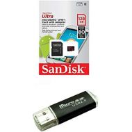 Sandisk Micro SDXC Ultra MicroSD TF Flash Memory Card 128GB 128G Class 10 works with Go Pro Hero 4 Hero Session Gopro 4 + BONUS SD/TF USB Reader