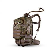 Source Tactical Assault 20L Hydration Backpack - Includes 3L WLPS Low Profile Hydration Bladder - High-Flow Storm Drinking Valve - Molle Webbing, Multicam