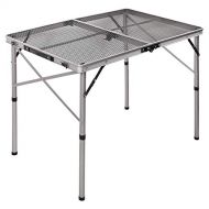 REDCAMP Folding Portable Grill Table for Camping, Lightweight Aluminum Metal Grill Stand Table for Outside Cooking Outdoor BBQ RV Picnic, Easy to Assemble with Adjustable Height Le