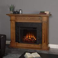 Real Flame Burnished Oak Kipling Electric Fireplace, Medium