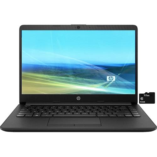 에이치피 2021 HP Pavilion 14 HD Laptop Computer, AMD Athlon Silver 3050U up to 3.2 GHz (Beats i3-7100U) , 8GB DDR4, 128GB SSD, Webcam, USB-C, HDMI, RJ-45, Bluetooth, Black, Windows 10 S, Ti