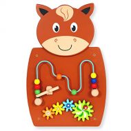 Learning Advantage Horse Activity Wall Panel - 18M+ - in Home Learning Activity Center - Wall-Mounted Toy for Kids - Decor for Bedrooms and Play Areas