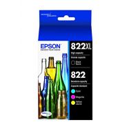 Epson T822 DURABrite Ultra Ink High Capacity Black & Standard Color Cartridge Combo Pack (T822XL-BCS) for select Epson WorkForce Pro Printers