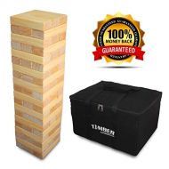 Giant Timber - Jumbo Size Wood Game - Ideal for Outdoors - Perfect for Adults, Kids XL Pcs 7.5 X 2.5 X 1.5 Inch - Over 5 Feet