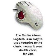Logitech Trackman Marble Plus Wheel Trackball/Mouse T-CL13