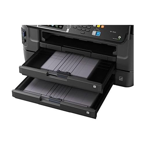 엡손 Epson WorkForce WF-7620 Wireless Color All-in-One Inkjet Printer with Scanner, Copier, Fax, PrecisionCore Print Head, DURABrite Ultra Ink, Wide-Format, Photo Quality and Mobile Pri