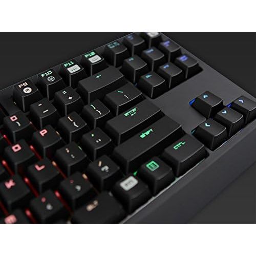 레이저 Razer BlackWidow Tournament Edition Chroma, Clicky RGB Mechanical Gaming Keyboard, Compact Layout - Razer Green Switches