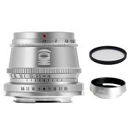 TTArtisan 35mm F1.4 APS-C Format Large Aperture Manual Focus Fixed Lens for Fujifilm X Mount Cameras Silver