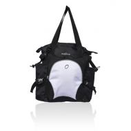 Obersee Innsbruck Diaper Bag Tote with Cooler, Black/White