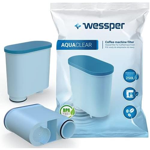  Wessper Aquaclear Water Filter 2 Pack for Saeco and Philips AquaClean CA6903/10 Fully Automatic Coffee Machine