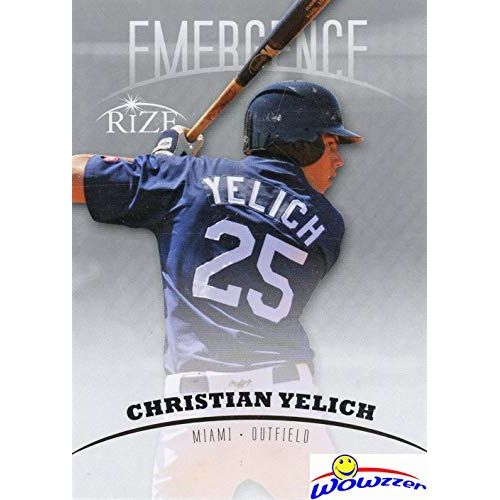  Wowzzer Christian Yelich 2012 Leaf Rize Emergence EXCLUSIVE ROOKIE Card in MINT Condition! Shipped in Ultra Pro Toploader to Protect it! Awesome Rookie Card of Milwaukee Brewers MVP Home R