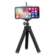 XIAOMINDIAN-HAT XIAOMINDIAN Black Flexible Octopus Tripod for GoPro 8 7 5 Black Xiaomi Yi 4K Sjcam DSLR with Phone Clip Tablet Stand Mount for Mobile Phone Camera Mount (Color : Black)