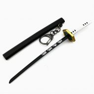 QHWJ Gift Props Sword Prop Keychain Toy Anime Ninja Knife Weapon Prop Katana Toys Model Keyring, for Demon Slayer Sabito, Katana Samurai Sword Prop Key Chain, 15 cm