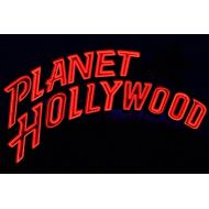 Home Comforts Acrylic Face Mounted Prints Sign Advertising Neon Illuminated Planet Hollywood Print 14 x 11. Worry Free Wall Installation - Shadow Mount is Included.