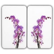 [아마존베스트]Wenko 2521433500 Hob Covers Universal Set of 2 Orchid Blossom
