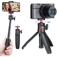 [아마존베스트]ULANZI MT-08 Extension Pole Tripod, Mini Selfie Stick Tripod Stand Handle Grip for Webcam iPhone 11 Pro Max Samsung Smartphone Canon G7X Mark III Sony ZV-1 RX100 VII A6400 A6600 Ca