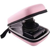 WERJIA Hard Carrying Case Compatible with Canon PowerShot SX720 SX620 SX730 SX740 G7X Digital Camera (Pink)