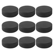 Abaodam 9pcs Classic Ice Hockey Pucks Black Sports Puck for Practicing and Training-
