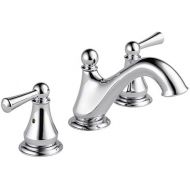 Delta Faucet Haywood Widespread Bathroom Faucet Chrome, Bathroom Faucet 3 Hole, Bathroom Sink Faucet, Drain Assembly, Chrome 35999LF